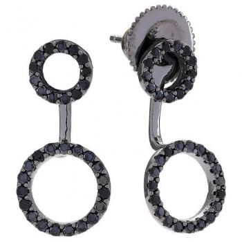 Pendientes Mujer Sif Jakobs Biella Due con circonitas negras