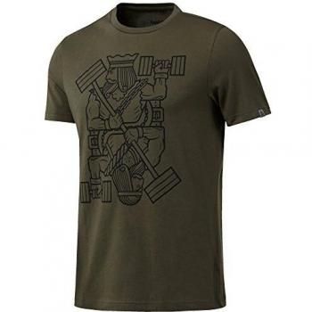 Reebok King of Training Camiseta, Hombre, Verde