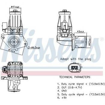 Válvula EGR NISSENS 98377 - Válvula de recirculación de gases de escape, compatible con múltiples modelos de vehículos, fabricada en material resistente, diseño optimizado para un mejor rendimiento del motor y reducción de