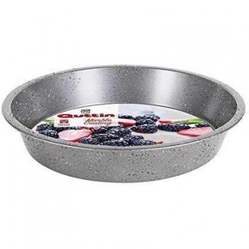 Quttin 49434 Bandeja Redonda Marble, 28 x 5 cm/0.5 mm, Aluminio