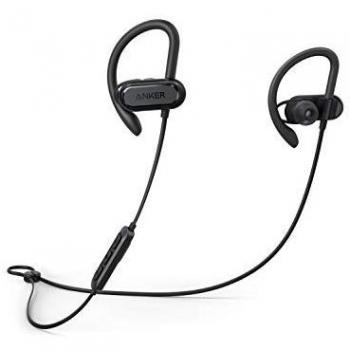 Bluetooth Headphones, Soundcore Spirit X Sports Earphones by Anker, with Wireless Bluetooth 5, 12-Hour Battery, IPX7 SweatGuard Technology, Secure Fit for Sport and Workouts
