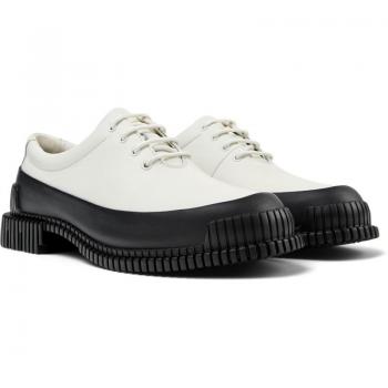Zapatos de cordones Camper para mujer - Piel lisa, colores blanco y negro, talla 35