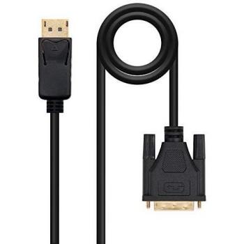 Cable Displayport a DVI Nanocable 10.15.4502 - Displayport/Macho - DVI/Macho - 2m - Negro