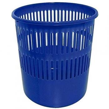 Papelera plastico rejilla azul de 15 L