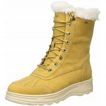 Geox D HOSMOS B ABX B, Botas de Nieve para Mujer, Beige