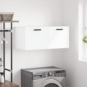 Mueble de pared blanco 80x36,5x35 cm madera multicapa