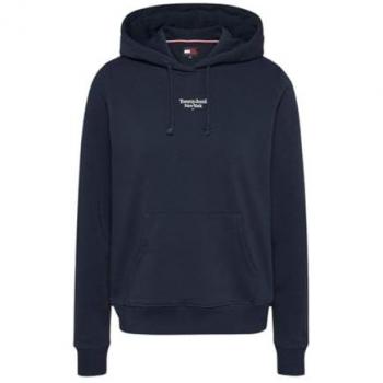 Sudadera con Capucha Tommy Jeans para Mujer TJW ESSENTIAL LOGO 2, Algodón, Azul Marino (XS)