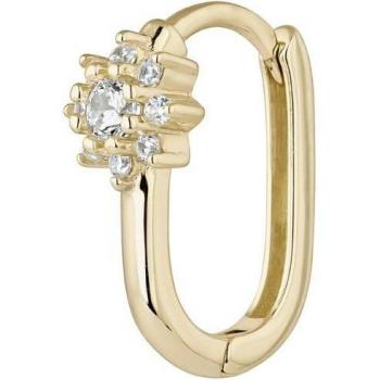 Ear Candy - Piercing aro Adelaida de plata bañado en oro 18k