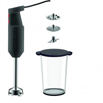 Bodum BISTRO Set - Batidora con accesorios, color negro