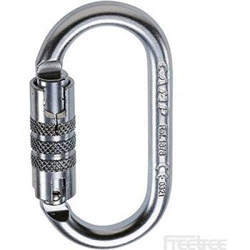 Mosquetón Oval Pro 2Lock de Acero para Protección contra Caídas - CAMP
