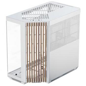 Caja ATX APNX V1 Blanca con Acabado en Madera