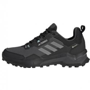 Zapatillas de senderismo Adidas Terrex AX4 GORE-TEX para mujer, color negro intenso y gris, talla 40
