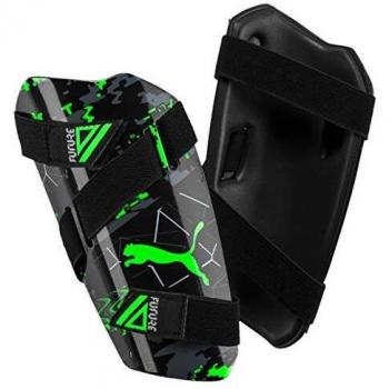 Puma Future 19.5 Espinillera Futbol, Hombre, Black/Charcoal Gray/Green Gecko, M