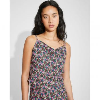 Top de mujer estampado con tirantes y cuello en V