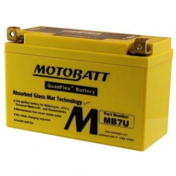 MotoBatt MB7U (12V 6.5 Amp) 100CCA Factory Activated QuadFlex AGM Battery