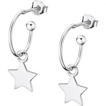 Pendientes Time Road WS02371/14 Estrella Plata Mujer