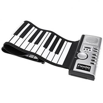 Flexible Roll Up Electronic Soft Keyboard Piano Portable 61 Keys