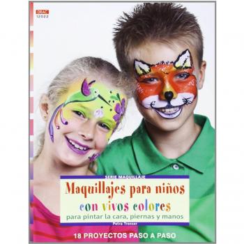 Maquillajes para niños con vivos colores