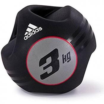 adidas ADBL-10414 Balón Medicinal Doble Agarre, Unisex Adulto, Negro, Talla Única