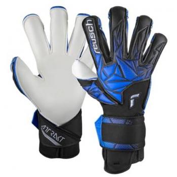 Reusch Guantes de Portero Attrakt RE:Grip Adulto Unisex 7737 Black/Electric Blue Talla 10