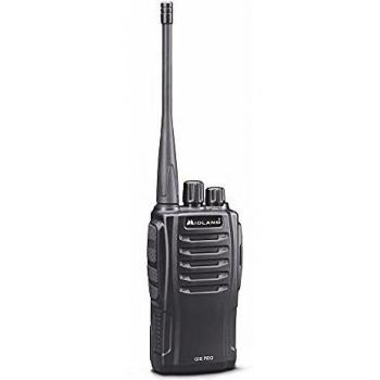 Midland, Walkie Talkie Semiprofesional G10 Pro, 32 Canales Seleccionables, Resistente, Batería y Toma de micrófono Auricular de Dos Pines K