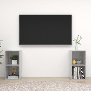 vidaXL Muebles para TV 2 uds madera de ingeniería 72x35x36,5 cm