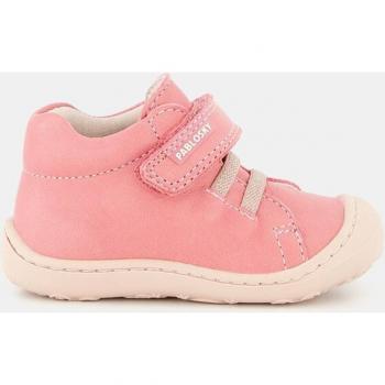 Pablosky - Pepitos de bebé niña de piel con cierre adherente y zapatillas tipo casco altas con cierre adherente y elásticos
