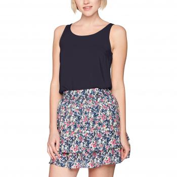 ONLY Onlfirst Tank Top Noos Wvn, Camiseta sin Mangas para Mujer, Azul