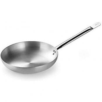 Sartén Baja de Aluminio Profesional PINTINOX Prima Collection con Mango Tubular de Acero, Diámetro 20 cm