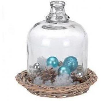 Set de Adornos Navideños de Cristal 23 x 27 cm