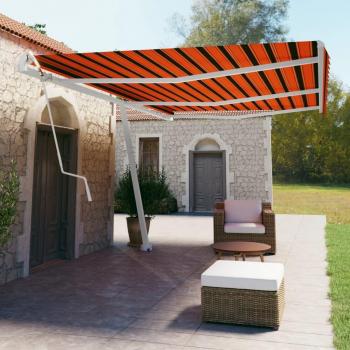 Tienda de Sombra Autoportante Automática 600x350cm Naranja/Marrón