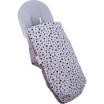 Saco Universal de Algodón Jyoko Black Star para Cochecito y Silla de Paseo - Impermeable y Aislamiento Térmico