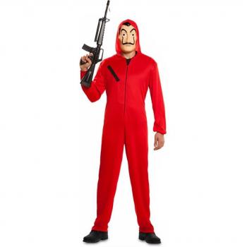 Disfraz de Ladrón La Casa de Papel para Adulto Talla M/L con Máscara
