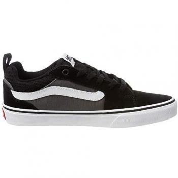 Vans Filmore Suede Canvas Trainers - Black/Pewt - Male - Size: 8.5 UK