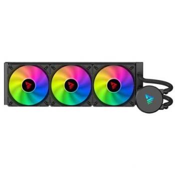 Savio VELOX 360 MM, Sistema de Refrigeración Líquida Todo en Uno para CPU con 3 Ventiladores ARGB, Negro