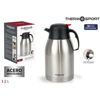Jarra Termo Inox 2Lt. c/Pulsador Thermosport