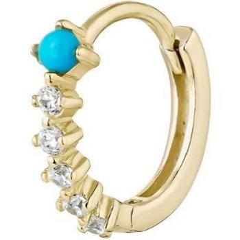 Piercing aro Earcandy Freya de plata bañado en oro 18k