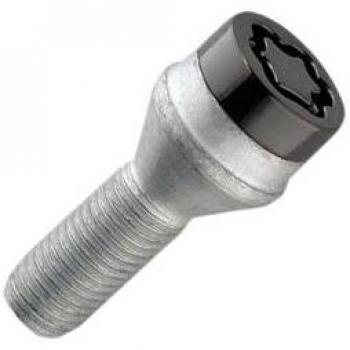 Tornillos antirrobo McGard Edición Negra para ruedas - M14 x 1.5, asiento a 60 grados, cabeza de 17mm, negro/plata