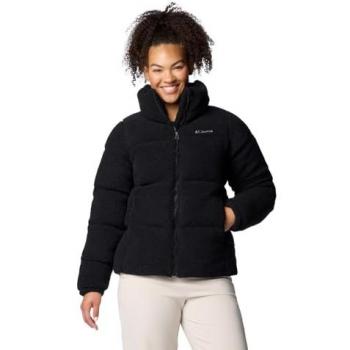 Columbia Puffect Sherpa Women's Down Puffer Jacket - Black Size S