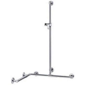 Pasamanos de Ducha Plan Care con Barra de Ducha 1097/1297/1263 mm, Aluminio Eloxal Plateado Keuco