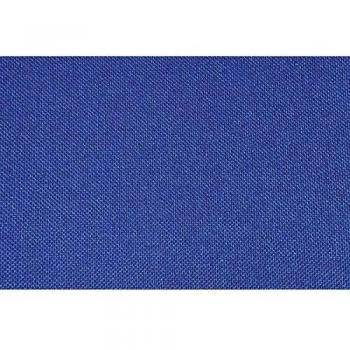 Silla oscilante apilable con respaldo de malla y estructura cromada, tapizado en azul rey