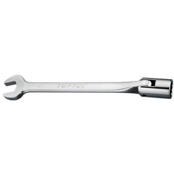 Llave de boca articulada TOPTUL 13 mm punta de vaso giratoria Acero cromo-vanadio 210mm