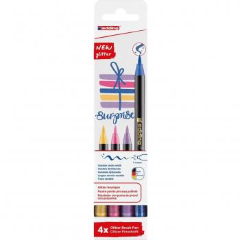 Rotulador Edding 1200 Glitter 4 colores surtidos 1340 Glitter