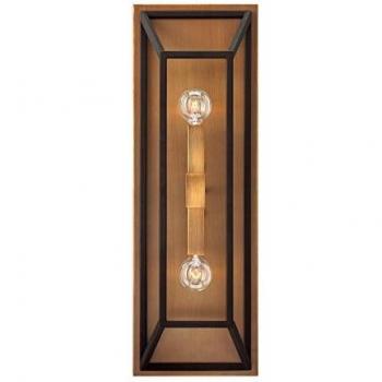 Aplique Fulton bronce 2 luces