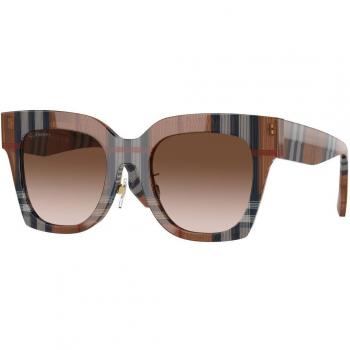 Burberry BE4364F KITTY Asian Fit 396713 Anteojos de Sol para Mujer Marrones
