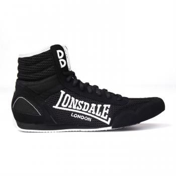 Lonsdale - Zapatillas de boxeo para niño, color Negro, talla 36 EU