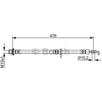 Latiguillo de freno Bosch 1 987 481 926 BH1810