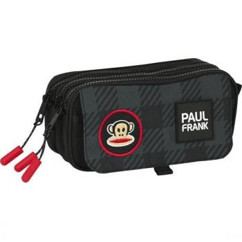 Estuche Escolar Triple Compartimento Paul Frank 'Campers' Diseño Grande - Safta 21.5 x 10 x 8 cm