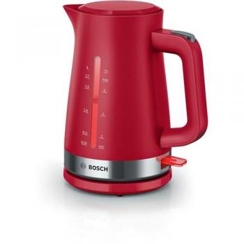 Hervidor eléctrico Bosch MyMoment 1.7 L Rojo 2400 W con iluminación interior y indicador de nivel de agua