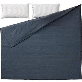 Kave Home - Set Mariel Funda nórdica, Bajera y Funda Almohada algodón orgánico Gots 150x190 cm
